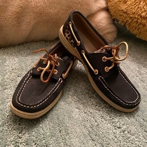 Leopard Print Sperrys
